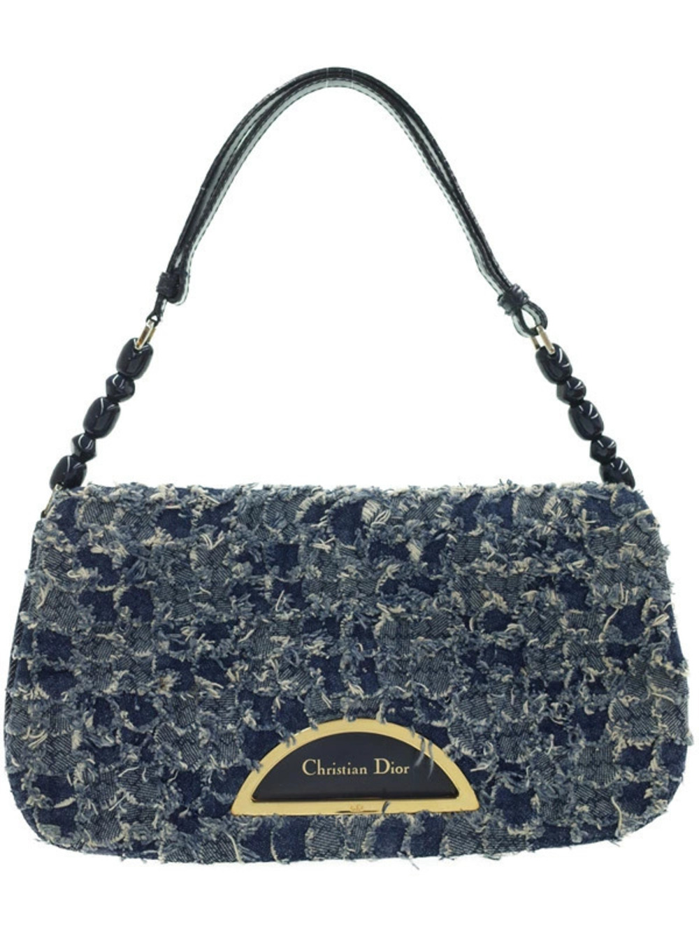 Christian Dior Denim Malice Bag John Galliano Y2K era frayed denim tweed